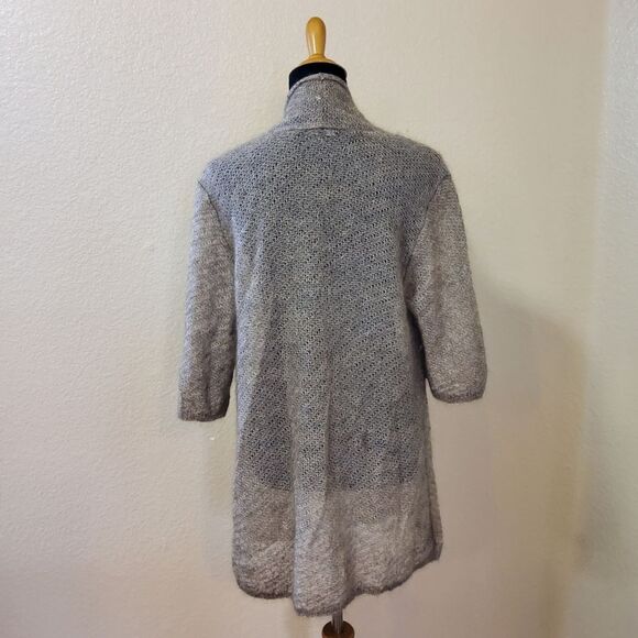New Eileen Fisher Mohair Wool Blend Cardigan Sweater Size L - Picture 5 of 10